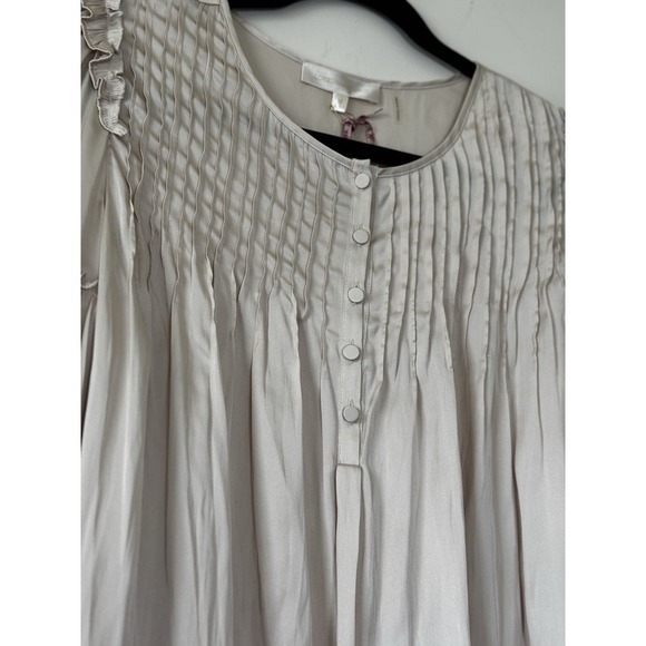 Love Shack Fancy Janiyah Blouse In Cream Women's Size XS - Picture 8 of 10